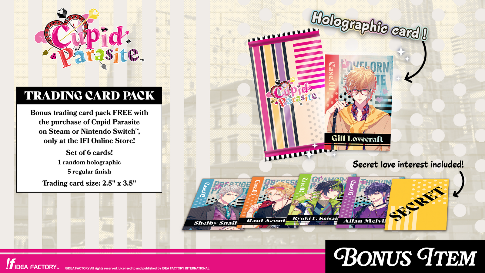 Cupid Parasite Trading Card Pack