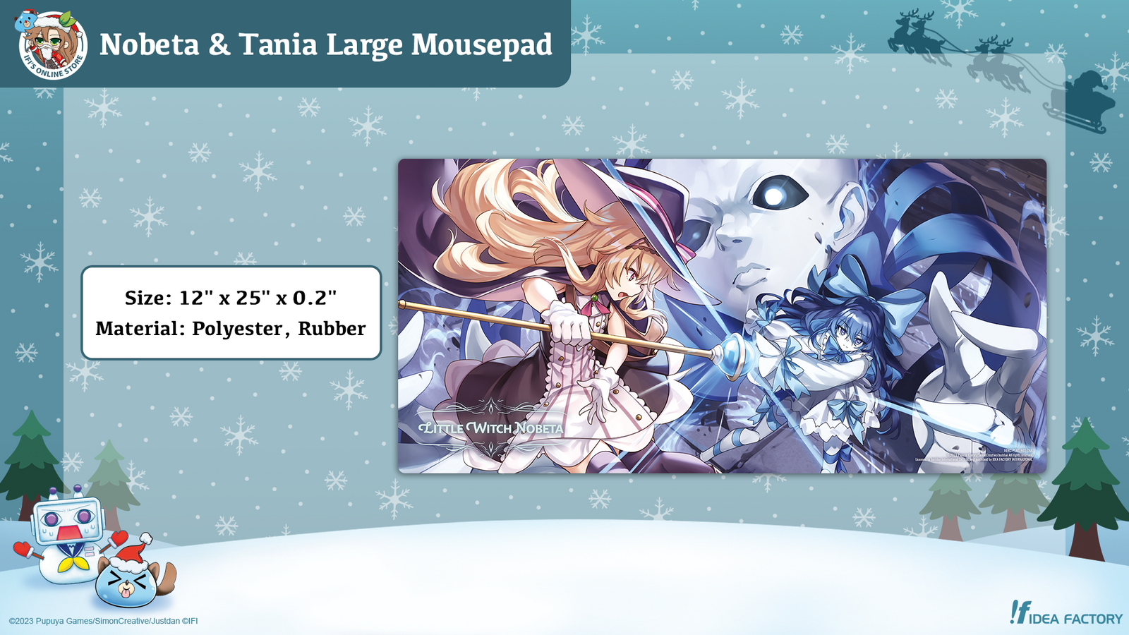 Nobeta and Tania Large Mousepad