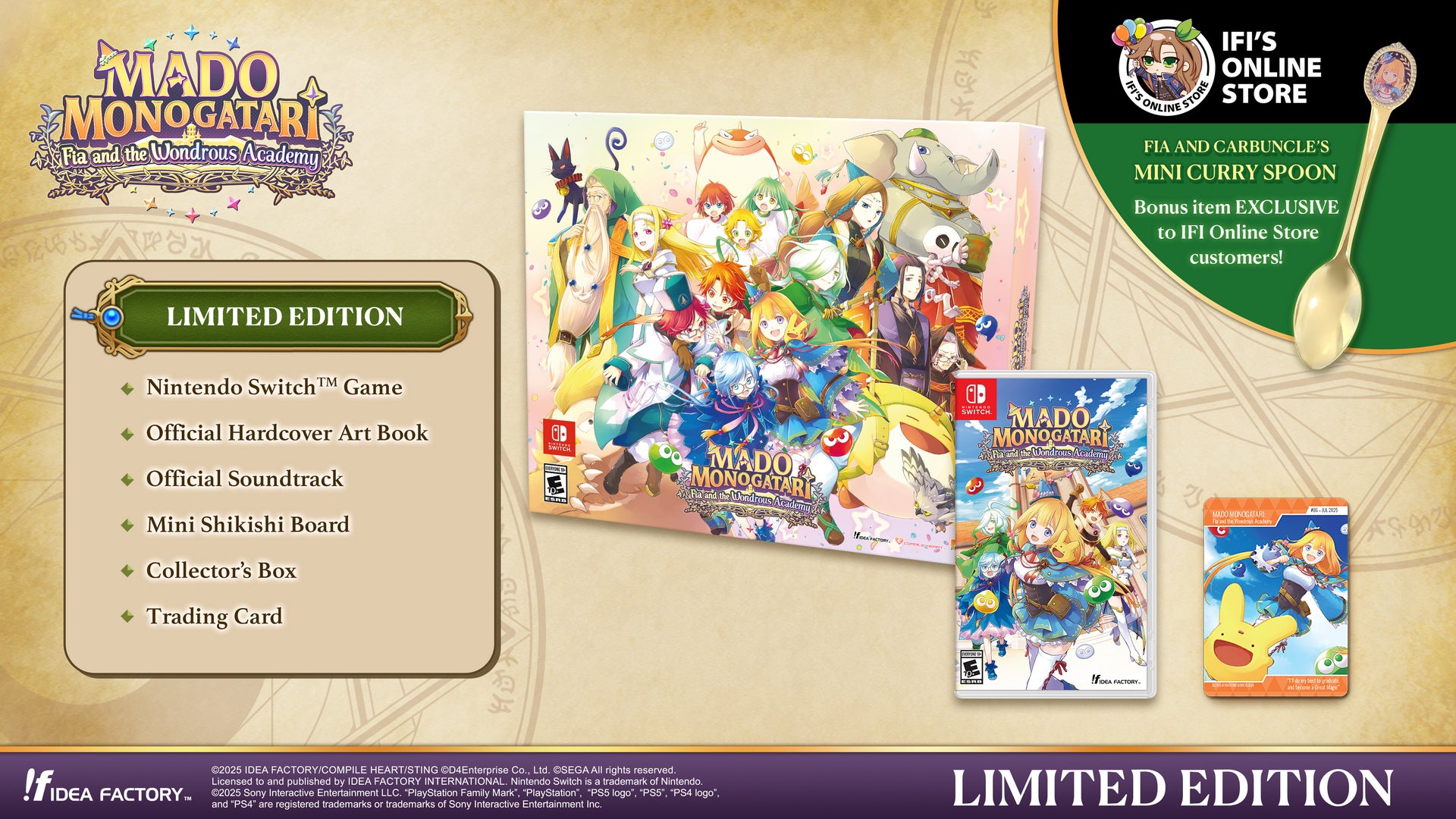 MADO MONOGATARI: Fia and the Wondrous Academy Limited Edition