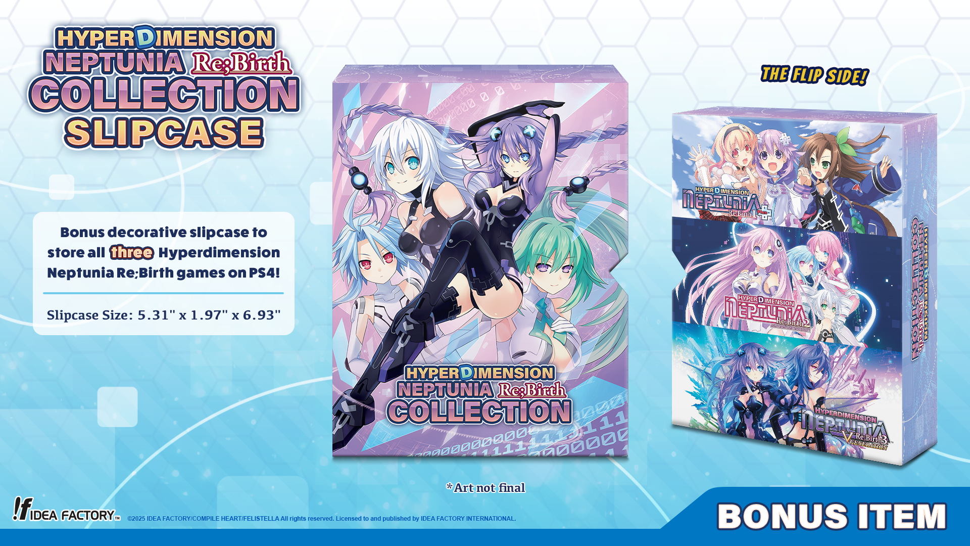 IFI Online Store Bonus Item: Hyperdimension Neptunia Re;Birth Collection Slipcase